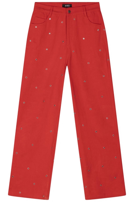 Refined Department ladies woven straight leg jeans